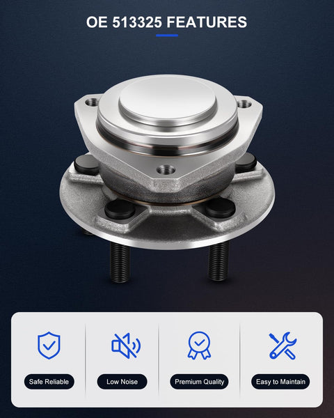 Beefed-Up Front Wheel Hub And Bearing Assembly For Dodge Challenger And Charger Chrysler 300 - 5-Lug Without ABS 2012-2020 Heavy Duty
