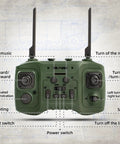 Remote control for 2.4GHz RC Tank With 360 Degree Turret BB Firing Auto Demo Sound Lights Smoke All Terrain Climbing Military Toy