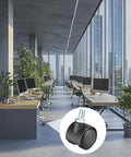 Pack Of 20 Black Nylon Swivel Caster Wheels With M6x15mm Threaded Stems For Furniture Cabinets Trolleys Silent Twin Wheel Hardware Upgrade in modern office.