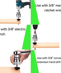 Heavy Hitter Adjustable Universal Socket Wrench clamps onto stripped rounded nuts, shown with various wrench types and wood surface.