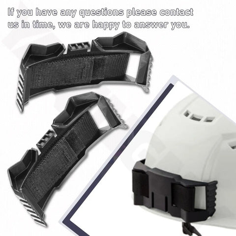 Hard Hat Headlamp Mount Kit For Most Safety Helmets, Universal Clip Bracket With Webbing Straps, Fits Wide Range Of Headlamps