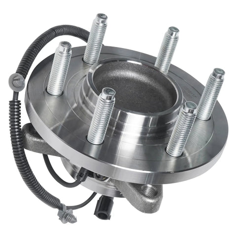 Front Wheel Bearing Hubs Assembly Kit For 2009 2010 Ford F150 RWD With ABS Sensor 6 Bolt Front Hubs Replacement Pair Includes Both Front Wheel Bearings And Hubs