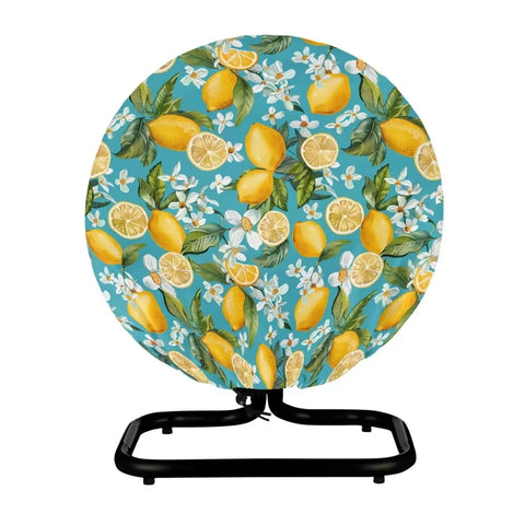 Heavy Duty Weatherproof Fan Cover Fits 24 Inch Outdoor Pedestal Wall Mount Industrial Fans Solid Cloth Guard with lemon design.