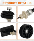 Slick Power Sliding Door Cable And Pulley Wheel Kit Straight Bolt On Replacement For 2011 Thru 2017 Honda Odyssey Ex Lx Exl Touring Left Right Side Hassle Free Get Back In Action close-up of components showing assembly and design details