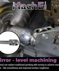 Mini Lathe Roller Burnishing Tool 1/2 In Shank By 2-1/2 In Overall Length polishing a workpiece on a CNC lathe.