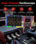 70MHz Dual Channel Handheld Oscilloscope And 3 In 1 Digital Multimeter With Signal Generator Pro Grade Performance in use