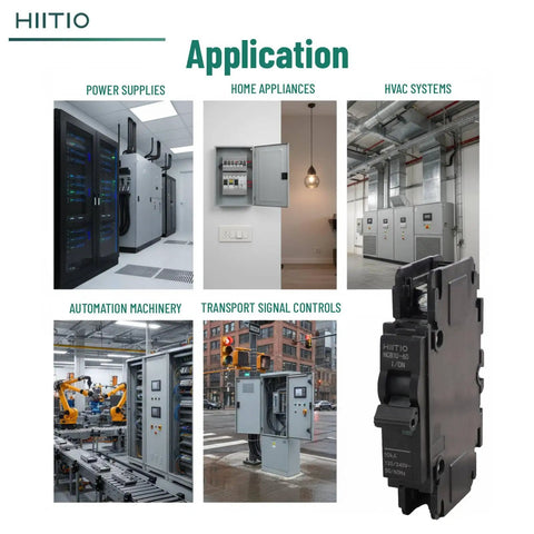 AC Miniature Circuit Breaker 15 Amp 120V 240V 1 Pole DIN Rail Mount 35mm UL489 Listed HCB1U60 MCB in various applications