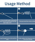 Step-by-step guide for using the 100 Piece Fishing Swivels Set In 5 Sizes 2 4 6 8 10 Barrel Snap Swivels For Quick Linking Of Lures And Lines.
