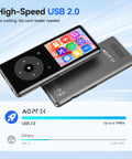 Bluetooth Mp3 Player With Auto Reconnect Five Point Four One Point Eight Inch Screen 64GB Memory Built In Speaker Micro SD Ready