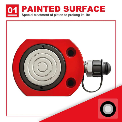 Heavy Duty Single Acting Hydraulic Ram Cylinder Jack With A Kick Ass Low Profile Build Delivers Sixty Thousand Pounds Of Smooth Lifting Force Perfect For Tight Workshop Corners And Rough Job Sites