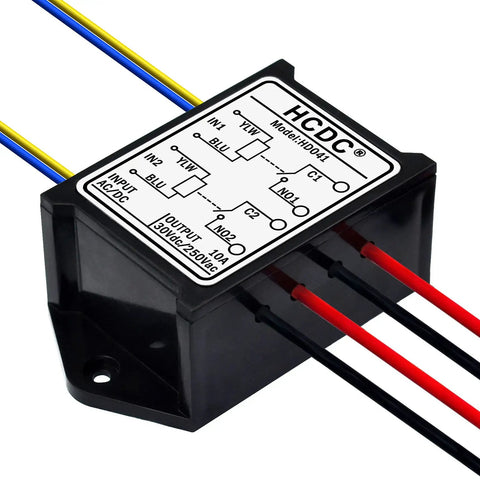 Two Channel SPST NO 10 Amp Power Relay Module DIY Friendly For AC And DC Control 24V Input Selectable 5V 12V Or 24V Dual Relay Board