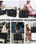 Underseat Travel Duffel Bag 18x14x8 Inches, 30L Personal Item Carry On with Shoulder Strap, versatile usage for various settings