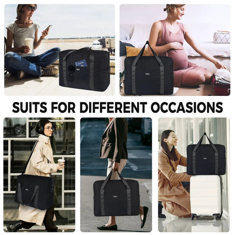 Underseat Travel Duffel Bag 18x14x8 Inches, 30L Personal Item Carry On with Shoulder Strap, versatile usage for various settings
