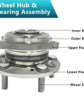Front And Rear Wheel Bearing Hub Assembly Kit For Hyundai Santa Fe Sport XL Veracruz And Kia Sorento Rondo 2007-2020, detailed view