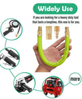 Kickass Hella Durable Premium High Flow EPDM Rubber Air Hose 12 Inch Quick Connect Fitting 1/4 Male To 1/4 Male NPT showcased in hand.