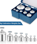 Calibration Weight Kit 1000g Eight Pieces OIML Class M1 High Precision For Digital Scales And Lab Scales With Tweezers Pro Grade
