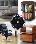 Heavy Duty 12 Inch Bar Stool Swivel Plate Chair Base Features Precision Ball Bearings For A Rock Solid Hold And Buttery Smooth Spin On Any Weekend Furniture Swap with surrounding furniture.