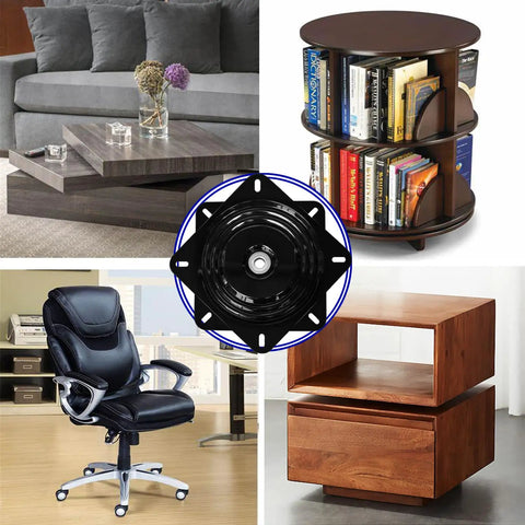 Heavy Duty 12 Inch Bar Stool Swivel Plate Chair Base Features Precision Ball Bearings For A Rock Solid Hold And Buttery Smooth Spin On Any Weekend Furniture Swap with surrounding furniture.