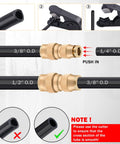 All In One 3 By 8 Inch Brass DOT Air Fittings Kit With 100 Ft Blue Air Line Hose Quick Connects demonstration and cutter use guide.