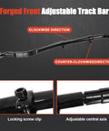 Heavy Duty 0-5 Inch Front Adjustable Track Bar for Ram 2500 4WD Lifted Trucks Boosts Steering Stability, Keeps Axle Centered, And Improves Handling After a Big Lift, forged steel adjustable bar with lock screw and central axis