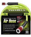 Heavy Duty Lightweight Hybrid Air Hose 3/8 Inch By 25 Feet With ColorConnex Type D Coupler And Plug packaging
