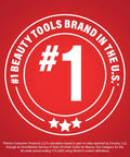 #1 Beauty Tools Brand in the U.S. badge on red background