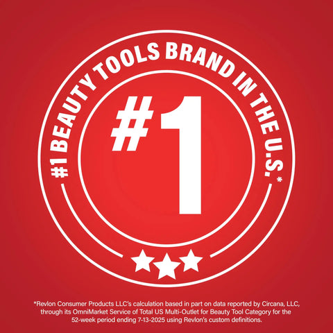 #1 Beauty Tools Brand in the U.S. badge on red background