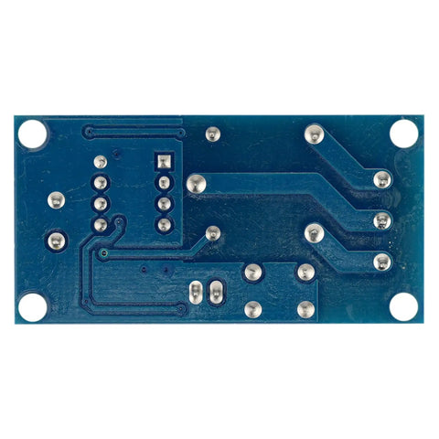Two Pack 12V Latching Relay Modules For Home Automation And DIY Projects, PCB underside with solder pads