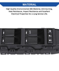 Front Left Driver Side Power Window Switch Replacement Fits Dodge Avenger 2008 To 2013 Charger 2007-2010 shown in black ABS material