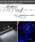 Massive Meteor Shower Fiber Optic Lights Kit with 12-port meteor engine and ceiling starlight effect for home theater decor