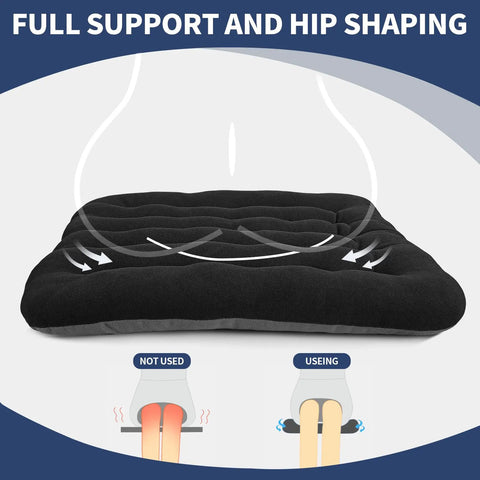 Soft Velvet Office Chair Cushion Pad With Non Slip Silicone Back For Computer Desks And Kitchen Chairs, Comfy Padded Seat Pad