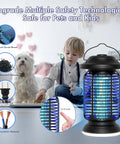 Outdoor And Indoor Bug Zapper With Waterproof Build And LED Night Light 18W Power 4000V High Voltage Electric Mosquito Trap