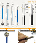 3D Metal Puzzle Tool Kit For Adults, 28 Piece Stainless Steel DIY Model Tools Set with measuring guide and application tips