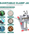 Portable Mini Bench Vice With Adjustable Table Clamp Vise For Precision Fixes, holding small items like jade and pearls.