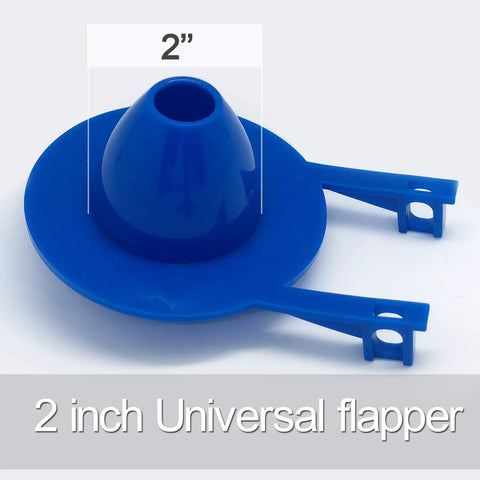 2 Inch Universal Toilet Flapper Replacement Kit 2 Pack With Stainless Chain And Long Lasting Rubber Fit Most Toilets