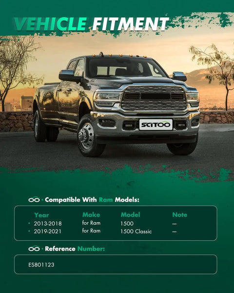 2 Piece Front Outer Tie Rod Ends Suspension Kit for Ram 1500 2013 2018 and Ram 1500 Classic 2019 2021 Keep Your Ride Tight with Smoother Steering Replace Worn Tie Rod End Components, Ram truck fitment chart