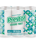 Ultra-Strong Premium Paper Towels With 158-Sheet 2-Ply Huge Roll, Flex-A-Size Design, 12 Rolls In 2 Packs Of 6, front view