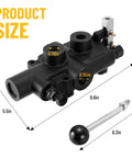 One Spool 25 GPM Hydraulic Log Splitter Directional Control Valve 3625 PSI Half Inch NPTF Work Ports Loader Valve