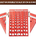 Must Have Portable Thread Gauge And Bolt Size Finder With Optimized Spacing 44 Nut And Bolt Sizes 22 Standard And 22 Metric SAE And Metric Thread Checker