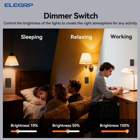 Super Slick Slide Dimmer Switch For Led And Cfl Bulbs Single Pole Or Three Way Control Matte Black 2 Pack used in various lighting settings