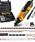 Go-To Power Hand Rotary Tool Kit With Variable Speed 8000 To 35000 RPM, Flex Shaft Attachment, Electric Grinder Drill Set displayed