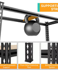 Beefed-Up Heavy Duty 5 Tier Adjustable Metal Shelving Unit With 2500 Lbs Capacity Ultra Sturdy Storage Rack For Garage Warehouse Pantry Closet And Kitchen Organization, metal frame with supporting strips and locking system