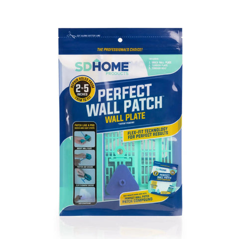 Wall Patch Repair Plate for Drywall Holes 2 to 5 Inch 1 Pack Backing Plate Easy No Fuss DIY Patch Kit packaging front view