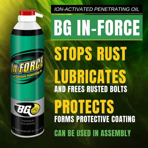 Ion Activated Penetrating Oil For Heavy Rust And Stuck Parts With Foaming Action In Force PN 438 product can label