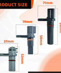 Ford Focus Transmission Speed Sensor Kit Replacement OEM AE8P7H103A AE8P7M101AA AE8P7M101BA product size dimensions