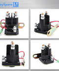 Starter Solenoid Relay Switch 12V 3 Terminals Intermittent Duty Replacement For Sportsman ATV UTV 250 300 335 400 500 600 700 Fits Sportsman Models And Replacement Numbers 4010930 4011335 3085521 3087196, black with mounting bracket