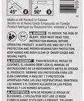Back packaging of DeWalt tile drill bit with instructions, featuring Tile Drill Bit With Diamond Tip Quarter Inch Diamond Welded Tip For Built To Last Life And Durability With No Fuss Reverse Spiral Water Feed And Core Ejection Slot For Clean Holes In Ceramic Porcelain And Glass Tile.