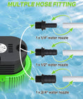 Pool Cover Pump Above Ground Submersible Water Sump Pump For Swimming Pool Water Removal With Drainage Hose 3 adapters
