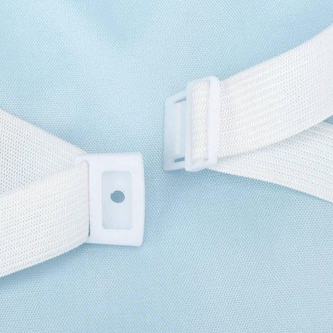 Close-up of back strap on Regulator Dive Bag With Massive Capacity And Foam Padding For Safe Travel, Blue Whale Shark Pattern