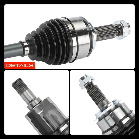 Front Left CV Axle Shaft Assembly for Honda Civic 2016 2021 LX EX LX P 2 0L Non Turbo CVT Automatic Drive Side Not For 1 5T Engine Replacement Part